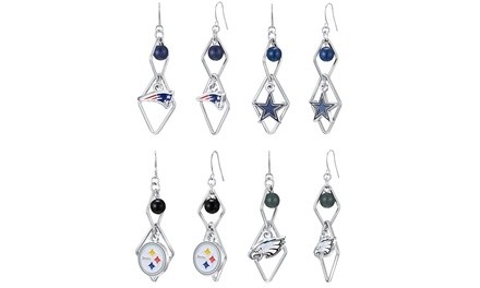 Pro Specialties Group NFL Logo Triangle Dangle Earrings