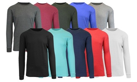 Galaxy By Harvic Men's Waffle-Knit Thermal Shirts (S-6XL)