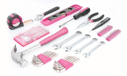 Pink Hand Tool Set with Carrying Case (39-Piece)