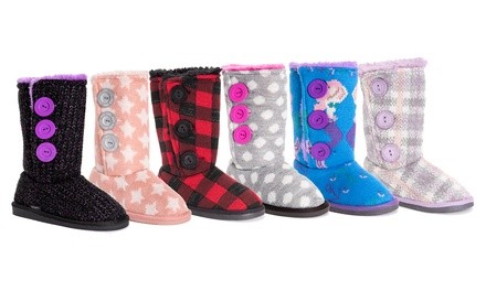 Muk Luks Girls Malena Slipper Boots