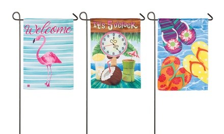 Summer Suede Garden Flags