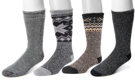 Muk Luks Men's Thermal Heat Retaining Socks