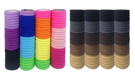 Elastic Hair Ties (100- or 200-Pack)