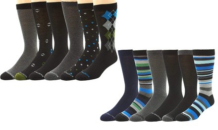 Steve Madden Men's Patterned Dress Socks (12-Pack)