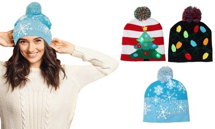 Holiday Fun LED Beanie