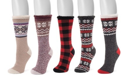 Muk Luks Women's Heat-Retaining Socks