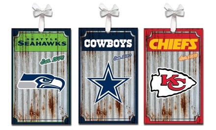 Evergreen Enterprises NFL Corrugated Ornaments