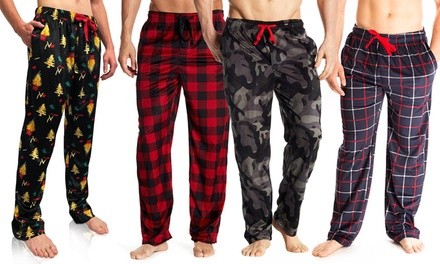 Bottoms Out Men's Plush and Warm Fleece Pajama and Lounge Pants
