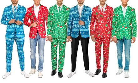 OppoSuits Men's Slim-Fit Christmas Suit or Blazer (S-2XL)