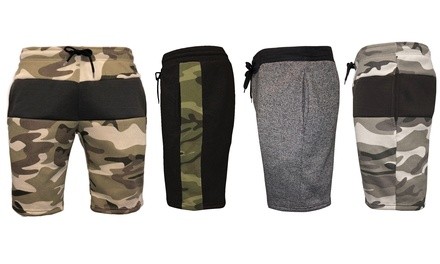 Men's Soft Fleece Color-Block Shorts (S-2XL)