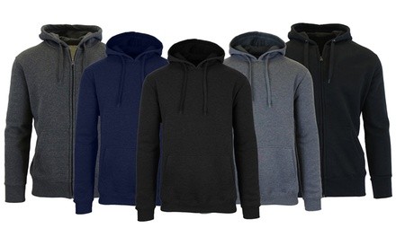 3-Pack Galaxy by Harvic Men's Fleece-Lined Pullover & Zip Hoodie Sweatshirts (M-2XL)