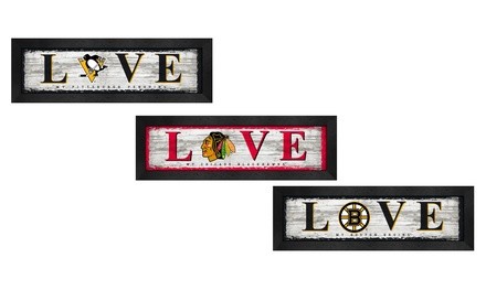 Prints Charming NHL Love Horizontal Print