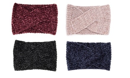 MUK LUKS Women's Chenille Twist Headband