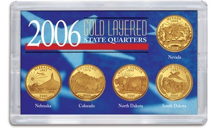 2006 Gold-Layered State Quarter Set (5-Piece)