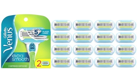 Gillette Venus Extra Smooth 5 Blade Cartridge Refills (2-, 8 or 16-Pack)