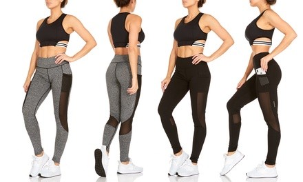 RAG Traq65 Women's High-Waist Active Leggings with Phone Pocket. Plus Sizes Available.