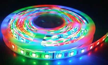 16 Foot 300 LED Multicolor Waterproof Light Strip With Remote Control