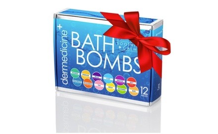 Soothing & Calming Bath Bomb Gift Sets (6- or 12-Piece)