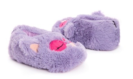 Muk Luks Girl's Furry Animal Slippers (Size 10/11)