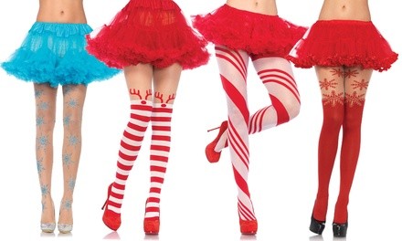 Leg Avenue Women's Christmas-Themed Tights