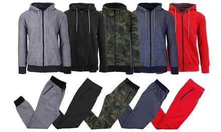 2-Piece Galaxy by Harvic Men's Tech Fleece Hoodie & Jogger Set (S-2XL)