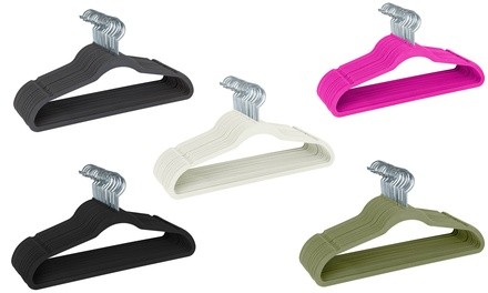 Space Saving Velvet Hangers or Hangers with Clips (Multiple Options)