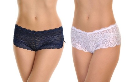 Angelina Sexy Lace Boyshorts (6-Pack)