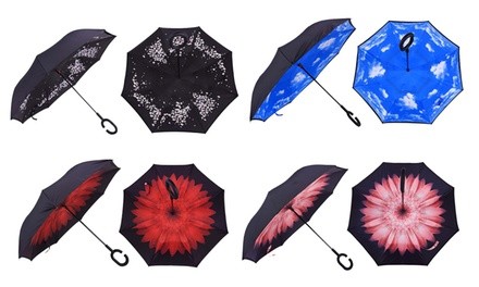 Rubberized C-Shaped Umbrella