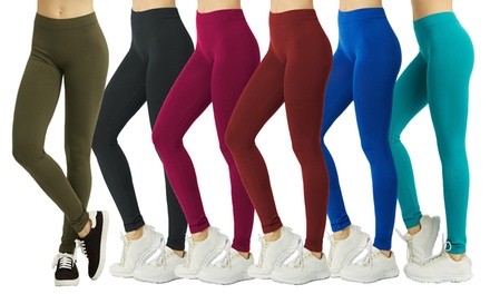 Women's Microfiber Semi-Opaque Leggings. Plus Sizes Available.