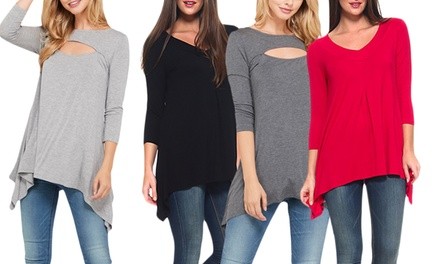 Women's Sharkbite Long Sleeve Tunic. Multiple Options Available