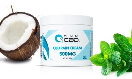 Qualia CBD Pain Relief Cream with Organic Botanicals (500mg)