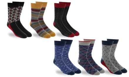 Men's Pattern Dress Socks (3 Pairs)