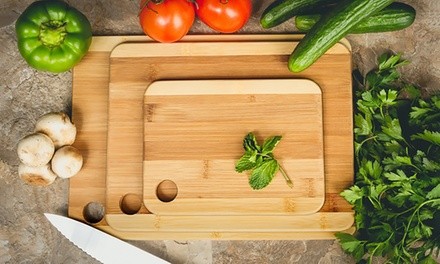 Bamboo Cutting Board Set (3-Piece)