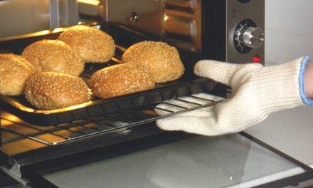 Flame-Resistant Kitchen Oven Gloves