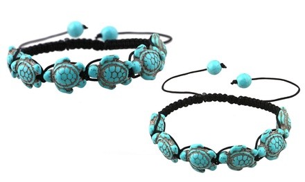 Handmade Adjustable Turquoise Hawaiian Sea Turtle Bracelet by DreamGem