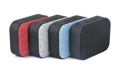 AudioSnax Portable Wireless Bluetooth Fabric Speaker