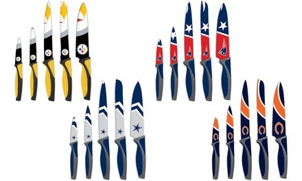 The Sports Vault NFL Kitchen Knife Set (5-Piece)