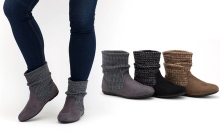 Olive Street Women's Eva Comfort Pull-On Booties  | Groupon Exclusive