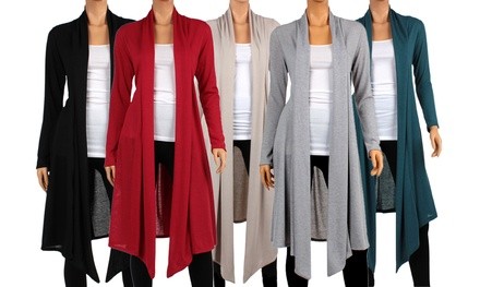 Women's Knee-Length Hacci Cardigan (2-Pack). Plus Sizes Available.