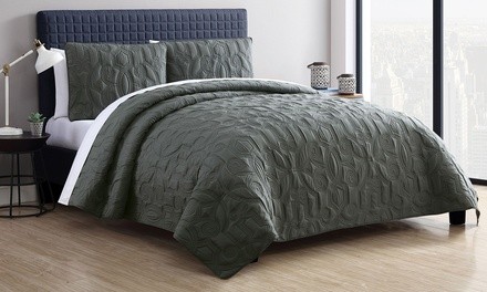 Caroline or Kaleidoscope Embossed Lightweight Quilt Set (2-, or 3-Piece)