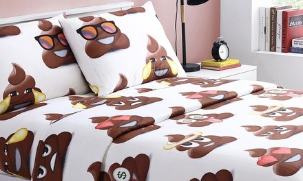 Emoji Collection Microfiber Sheet Set