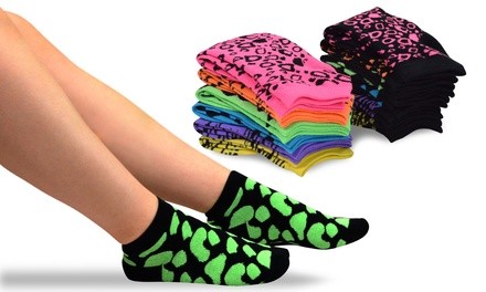 TeeHee Women's Acrylic No-Show Low-Cut Socks (12-Pack)