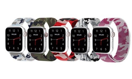 Waloo Camo Printed Milanese Band for Apple Watch Series 1, 2, 3, 4, & 5