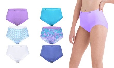 Hanes Women's Panties, Hipsters, Bikinis, Hi-Cuts, or Briefs (6-Pack). Plus Sizes Available.