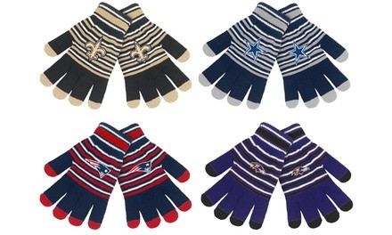 Forever Collectibles NFL Knit Stretch Gloves