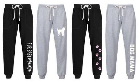 Instant Message: Cute Dog Mom Women's Joggers. Plus Sizes Available.