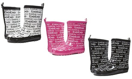 bebe Girl's Printed Slip On Rain Boots