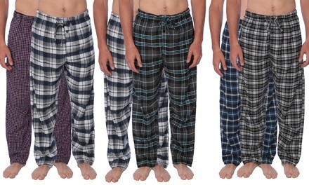 Active Club Men's Soft Plaid Flannel Pajama Pants (M-2XL; 2-Pack)