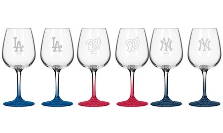 Boelter MLB 12oz. Wine Glass Set (2-Pack)