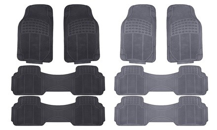 ZYY 4-Piece Mini Van Rubber Heavy Duty Mats Set